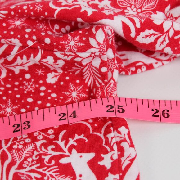 Talbots NWT Red & White Reindeer Christmas Long Sleeve Top - Picture 6 of 7